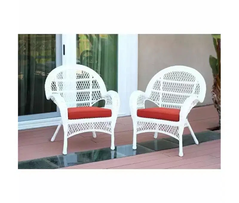 HomeStock Country Cottage Sedia Set da 2 con Cuscini