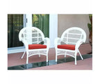 HomeStock Country Cottage Sedia Set da 2 con Cuscini