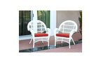 HomeStock Country Cottage Sedia Set da 2 con Cuscini