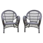 HomeStock Country Cottage Sedia Set da 2 con Cuscini