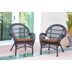 HomeStock Country Cottage Sedia Set da 2 con Cuscini