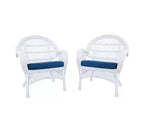 HomeStock Country Cottage Sedia Set da 2 con Cuscini