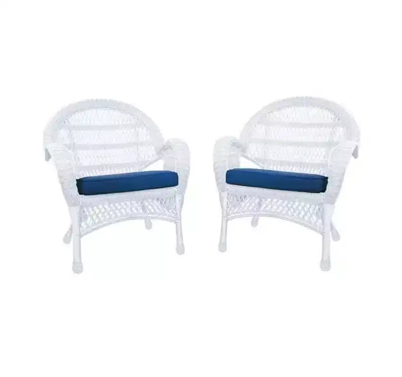 HomeStock Country Cottage Sedia Set da 2 con Cuscini