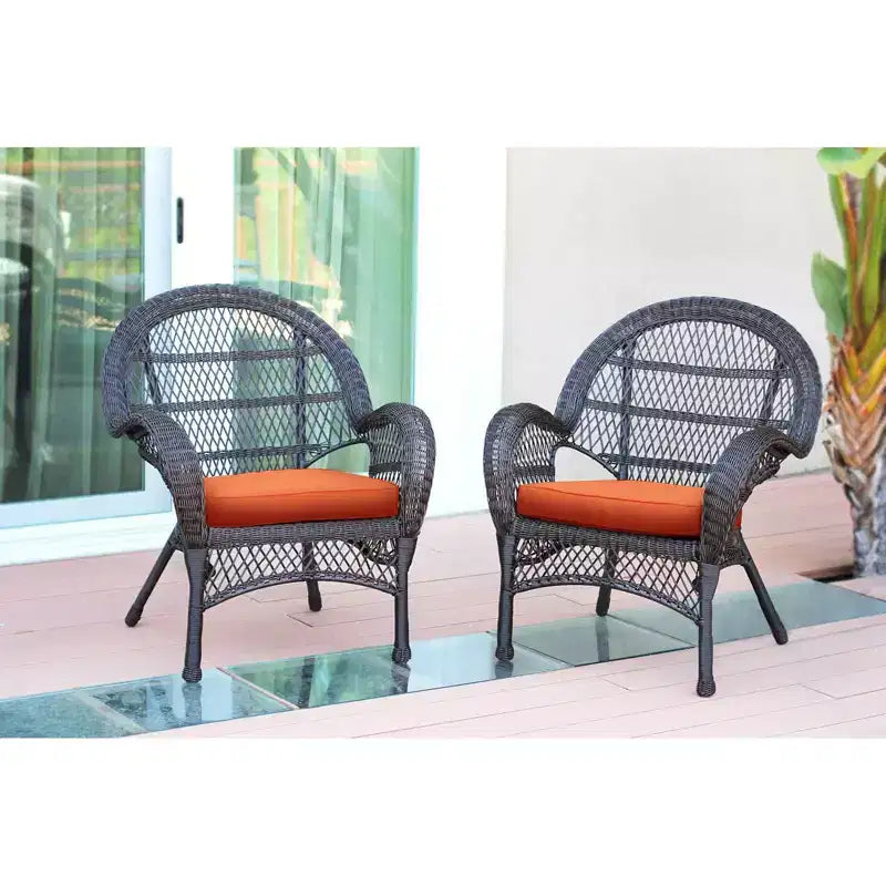 HomeStock Country Cottage Sedia Set da 2 con Cuscini