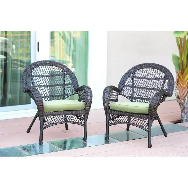 HomeStock Country Cottage Sedia Set da 2 con Cuscini