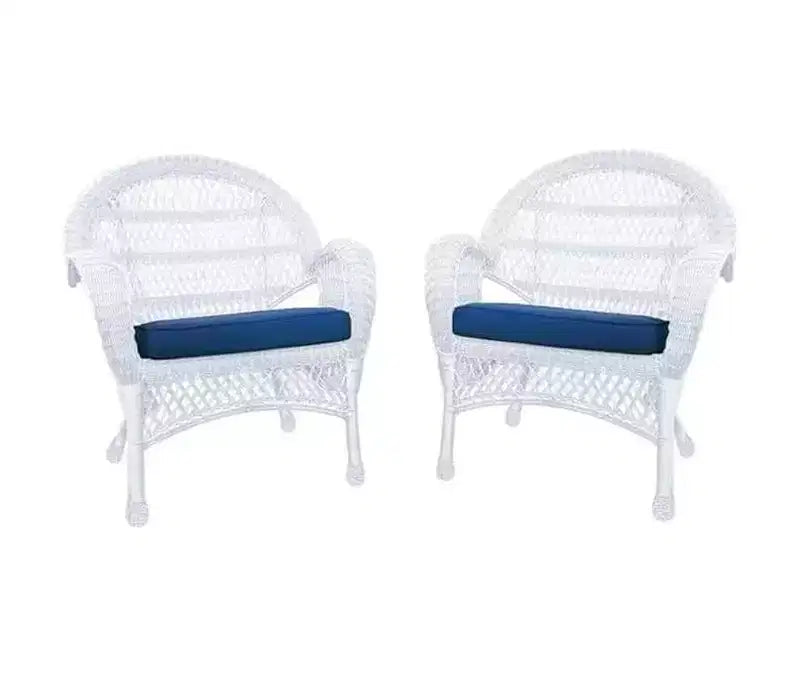 HomeStock Country Cottage Chair Set of 2 with Cushions
