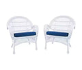 HomeStock Country Cottage Chair Set of 2 with Cushions