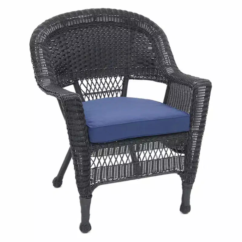 Sedia favolosa HomeStock bianca alla francese con cuscino verde