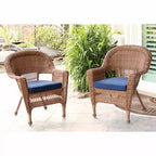 Sedia favolosa HomeStock bianca alla francese con cuscino verde