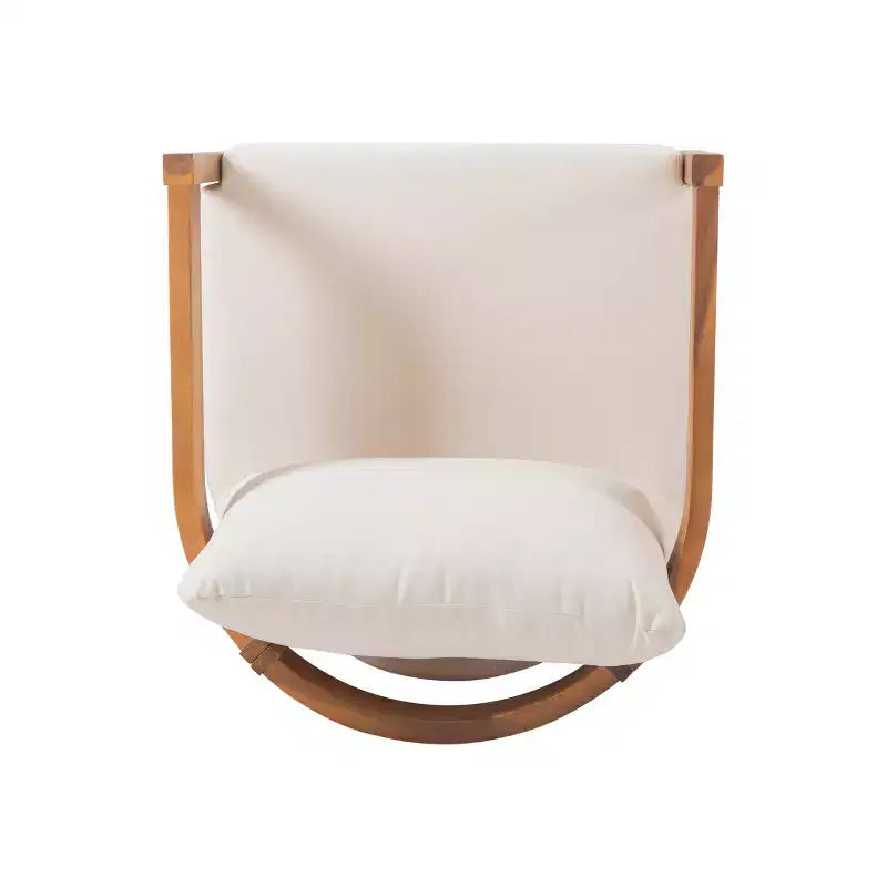 Christopher Knight Home Brooklyn Outdoor Acacia Wood Club Chair with Cushions, Teak/Beige