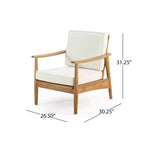Christopher Knight Home Willowbrook Outdoor Acacia Wood Club Chair