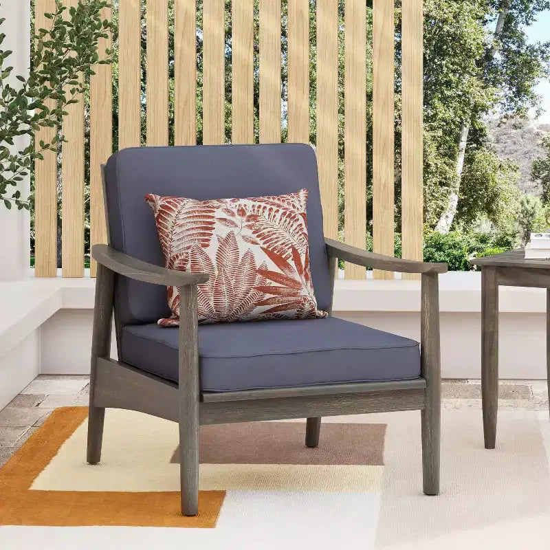 Christopher Knight Home Willowbrook Outdoor Acacia Wood Club Chair
