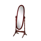 Roundhill Furniture Traditional Queen Anna Style Wood Floor Cheval Mirror