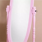 Roundhill Furniture Traditional Queen Anna Style Wood Floor Cheval Mirror