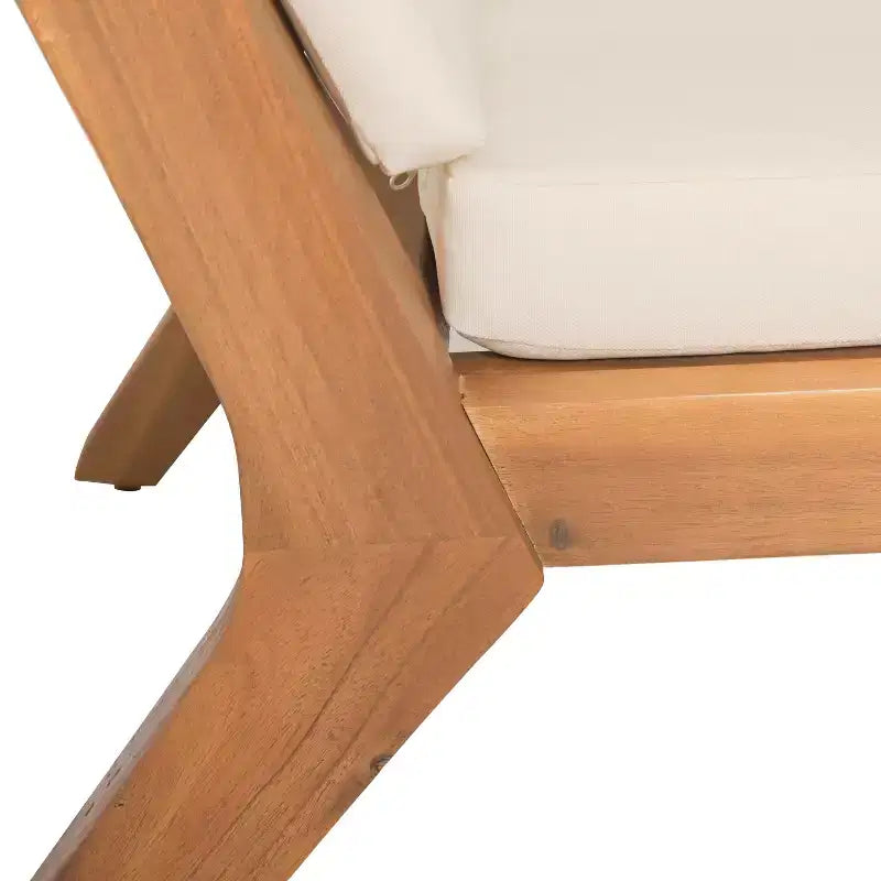 GDFStudio Avacyn Outdoor Acacia Wood Club Chairs with Cushions (Set of 2)