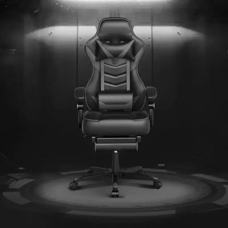 Sedia da gaming ELECWISH con poggiapiedi, supporto lombare, sedia da computer traspirante con cuscino a molle insacchettate, sedie per adulti