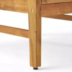 Christopher Knight Home Abena Outdoor Acacia Wood Club Chairs with Cushions(Set of 2)