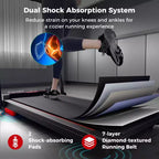 Costway Tapis Roulant Pieghevole 3 in 1 con Telecomando, Display a LED e APP per Casa Rosso/Blu