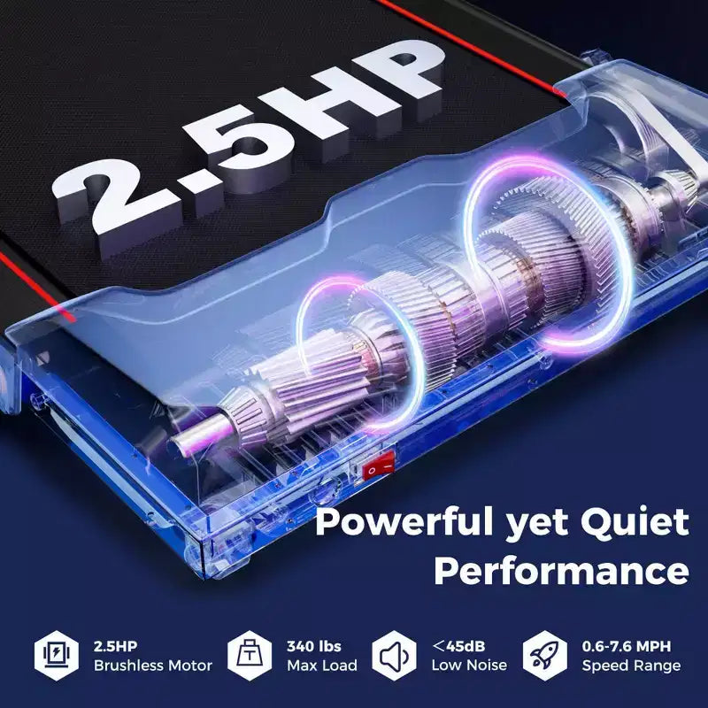 Costway Tapis Roulant Pieghevole 3 in 1 con Telecomando, Display a LED e APP per Casa Rosso/Blu