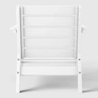 WestinTrends Avalon White Outdoor Modern HDPE Patio Club Chair with Deep Seat Cushions