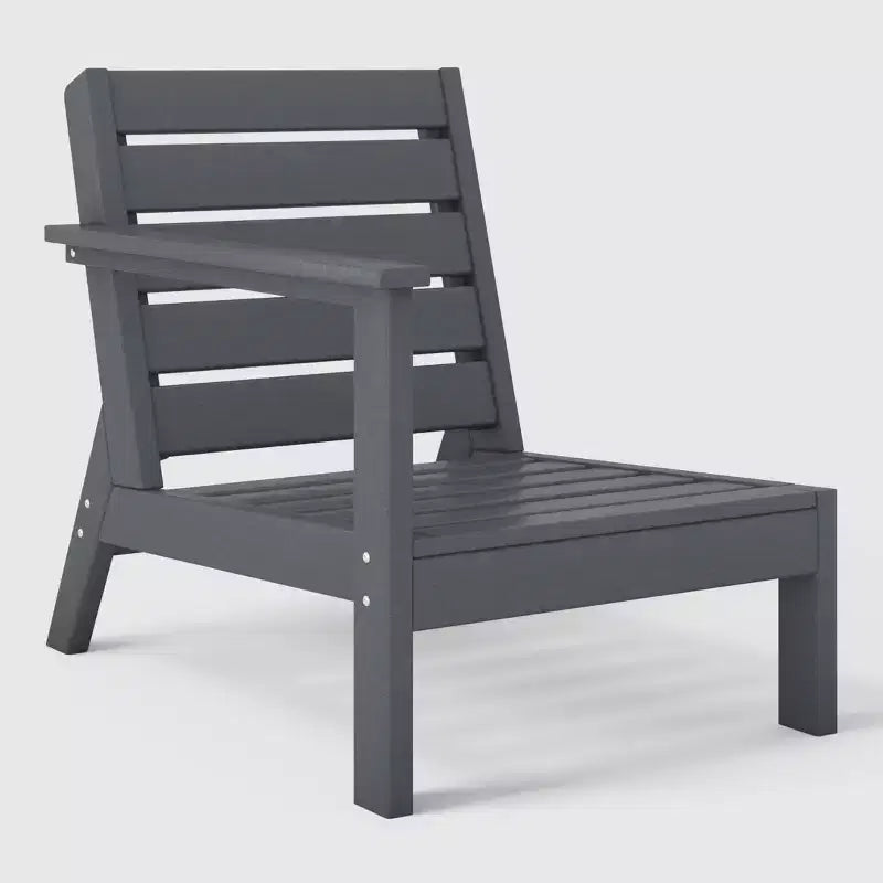 WestinTrends Avalon Sedia ad angolo con bracciolo sinistro per esterni in HDPE con seduta profonda
