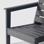 WestinTrends Avalon Sedia ad angolo con bracciolo sinistro per esterni in HDPE con seduta profonda