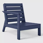 WestinTrends Avalon Sedia ad angolo con bracciolo sinistro per esterni in HDPE con seduta profonda