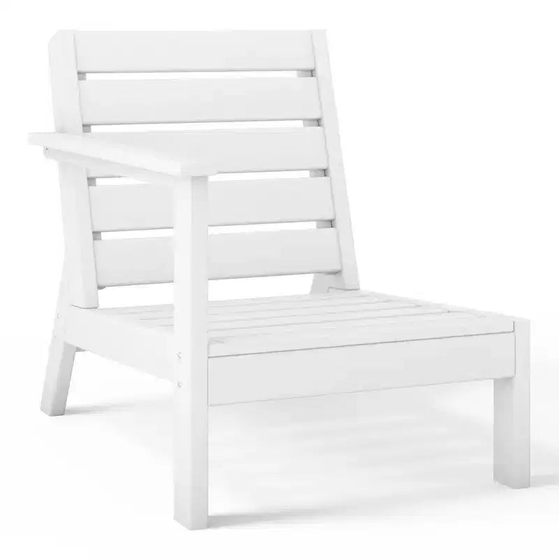 WestinTrends Avalon Sedia ad angolo con bracciolo sinistro per esterni in HDPE con seduta profonda