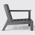 WestinTrends Avalon Sedia ad angolo per esterni in HDPE con bracciolo destro e seduta profonda