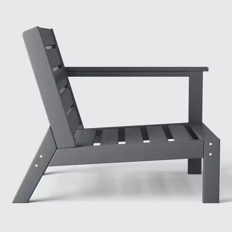 WestinTrends Avalon Sedia ad angolo per esterni in HDPE con bracciolo destro e seduta profonda