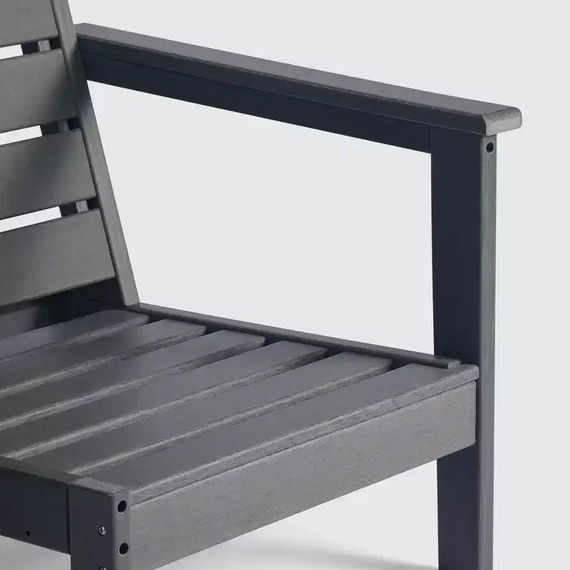 WestinTrends Avalon Sedia ad angolo per esterni in HDPE con bracciolo destro e seduta profonda