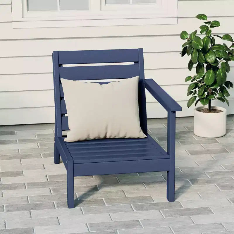 WestinTrends Avalon Sedia ad angolo per esterni in HDPE con bracciolo destro e seduta profonda