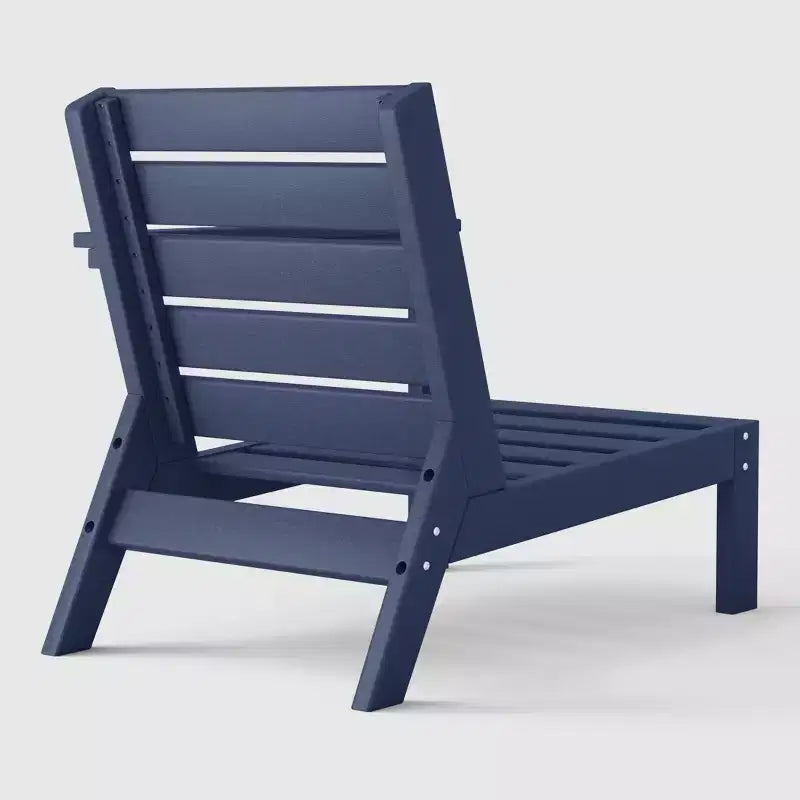 WestinTrends Avalon Sedia ad angolo per esterni in HDPE con bracciolo destro e seduta profonda