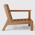 WestinTrends Avalon Sedia ad angolo per esterni in HDPE con bracciolo destro e seduta profonda