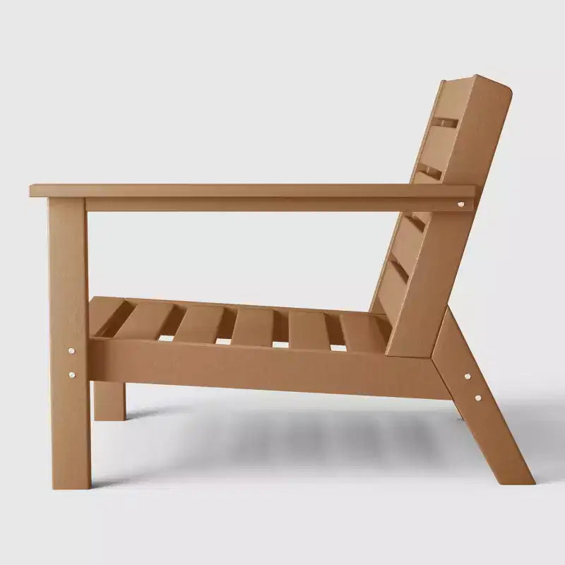 WestinTrends Avalon Sedia ad angolo per esterni in HDPE con bracciolo destro e seduta profonda