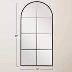 PexFix Arched Metal Frame Wall Mirror