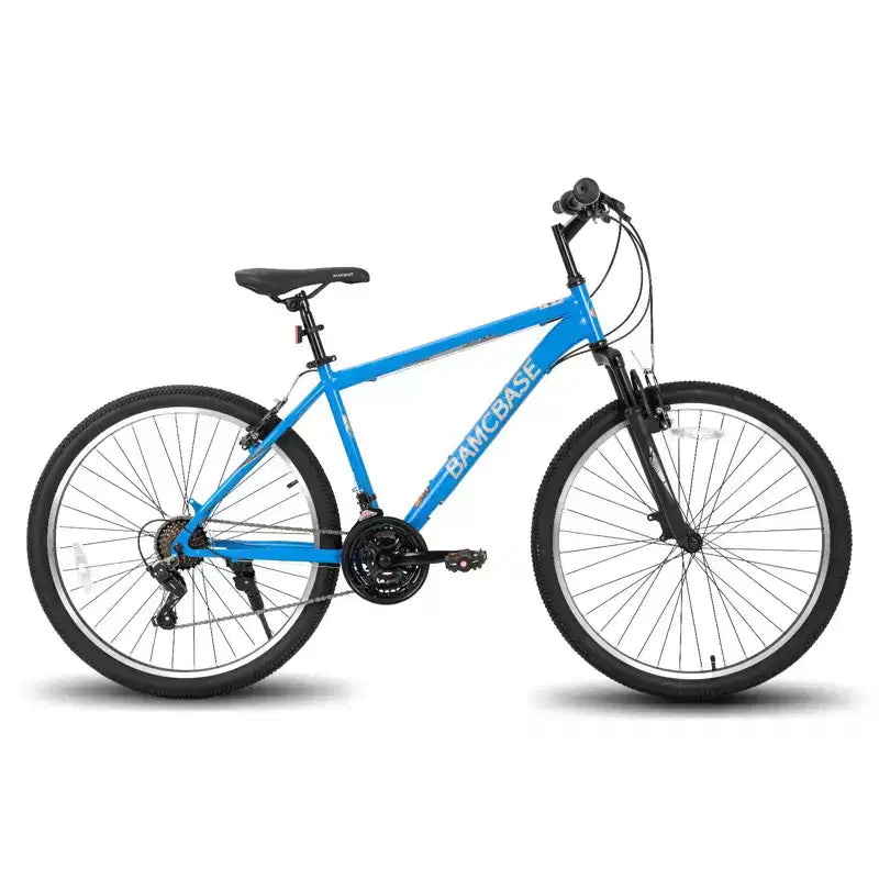 BAMCBASE Agave Mountain Bike, MTB per uomo e donna con 21 velocità, telaio in acciaio ad alta resistenza, freno a V, bicicletta hardtail per adulti