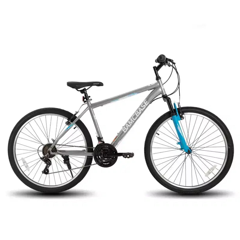 BAMCBASE Agave Mountain Bike, MTB per uomo e donna con 21 velocità, telaio in acciaio ad alta resistenza, freno a V, bicicletta hardtail per adulti