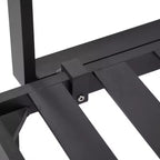 LeisureMod Divanetto angolare a 2 posti imbottito in poliestere con telaio in alluminio e cuscino rimovibile Collezione Hamilton