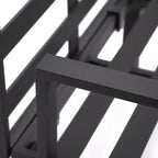 LeisureMod Divanetto angolare a 2 posti imbottito in poliestere con telaio in alluminio e cuscino rimovibile Collezione Hamilton