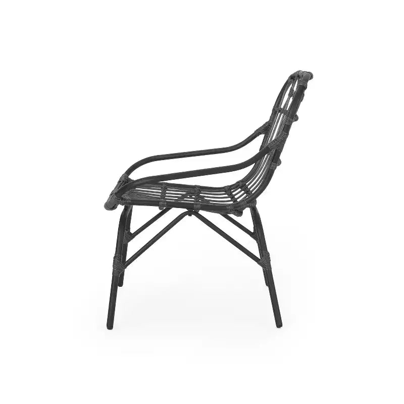 GDFStudio Barrister Poltrone da esterni in vimini in stile Boho (Set da 2)