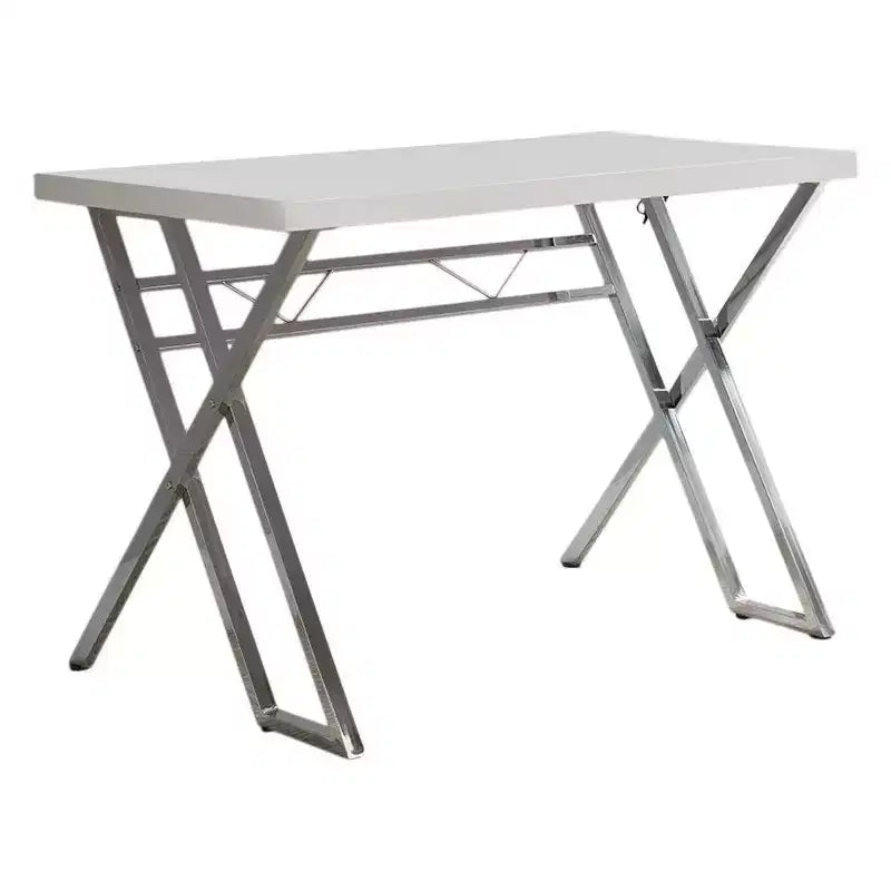 Kings Brand Furniture Scrivania da lavoro per computer, moderna, per ufficio (bianca)