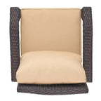 GDFStudio Hilary Outdoor Wicker Club Chairs with Cushion (Set of 2)