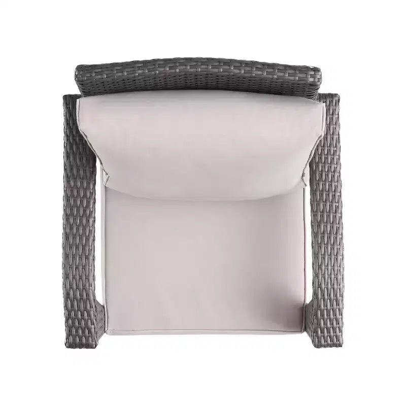 GDFStudio Hilary Outdoor Wicker Club Chairs with Cushion (Set of 2)