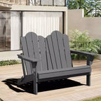 Hyleory Sedia Adirondack a 2 posti, poltrona doppia morbida, sedia pieghevole da balcone Cloud, resistente alle intemperie