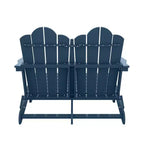 Hyleory Sedia Adirondack a 2 posti, poltrona doppia morbida, sedia pieghevole da balcone Cloud, resistente alle intemperie