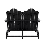 Hyleory Sedia Adirondack a 2 posti, poltrona doppia morbida, sedia pieghevole da balcone Cloud, resistente alle intemperie