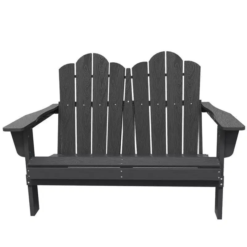 Hyleory Sedia Adirondack a 2 posti, poltrona doppia morbida, sedia pieghevole da balcone Cloud, resistente alle intemperie