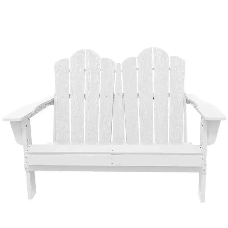Hyleory Sedia Adirondack a 2 posti, poltrona doppia morbida, sedia pieghevole da balcone Cloud, resistente alle intemperie