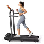 Tapis roulant pieghevole DeerRun A6 Plus 2026 nuovo slim 2 in 1 con inclinazione del 5%, Bluetooth e telecomando, 136 kg